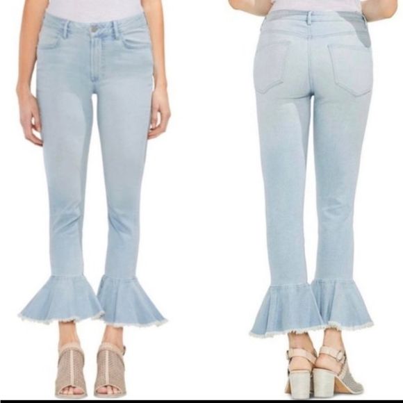 Vince Camuto Denim - Vince Camuto Ruffle Hem Jeans - Size 26